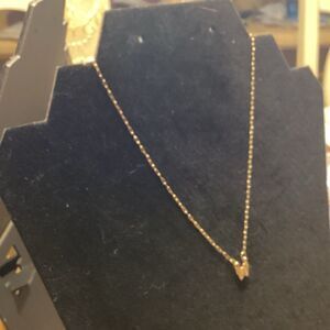 Petite and Pretty Goldtone Butterfly with Clear Crystals Necklace